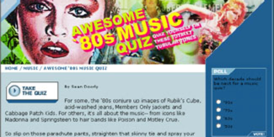 Awesome ’80s Music Quiz