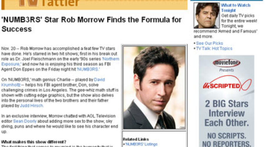 Rob Morrow from Numbers